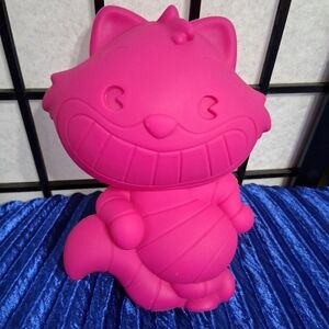 Disney Store Alice Cheshire Cat Pink 3D Silicone Pencil Case